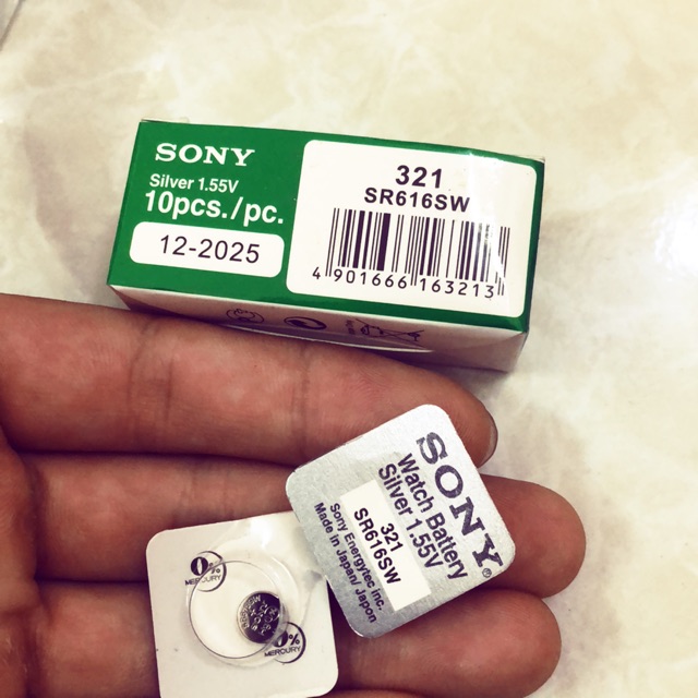 PIN ĐỒNG HỒ Sony SR616SW-321 Chính hãng