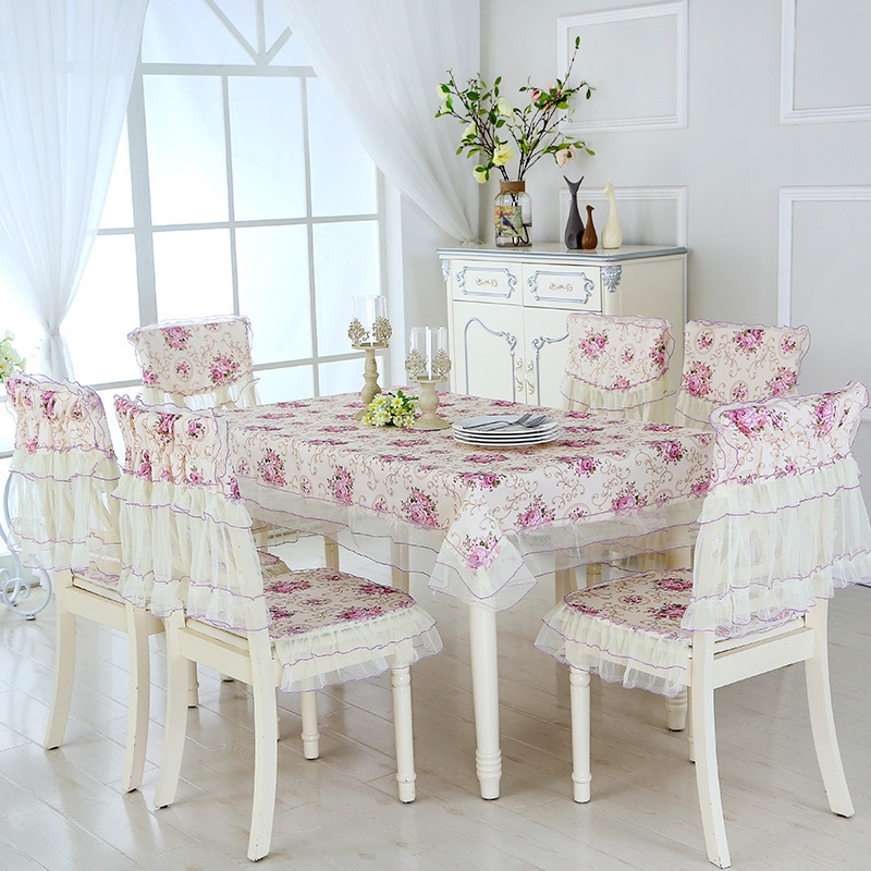 Bộ Khăn Trải Bàn + Vỏ Bọc Ghế + Khăn Trải Bàn Cà Phê