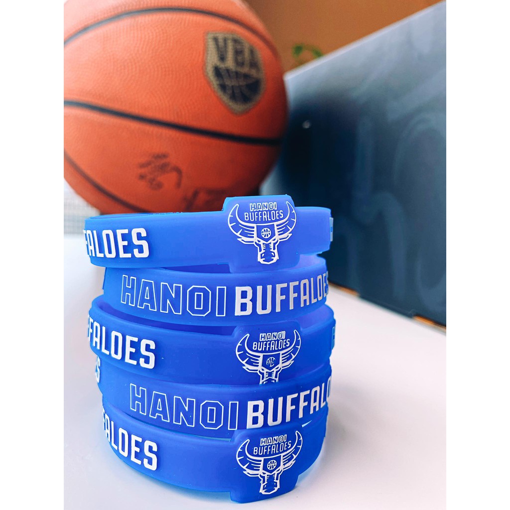 Vòng tay cao su hình in dập nổi Hanoi Buffaloes