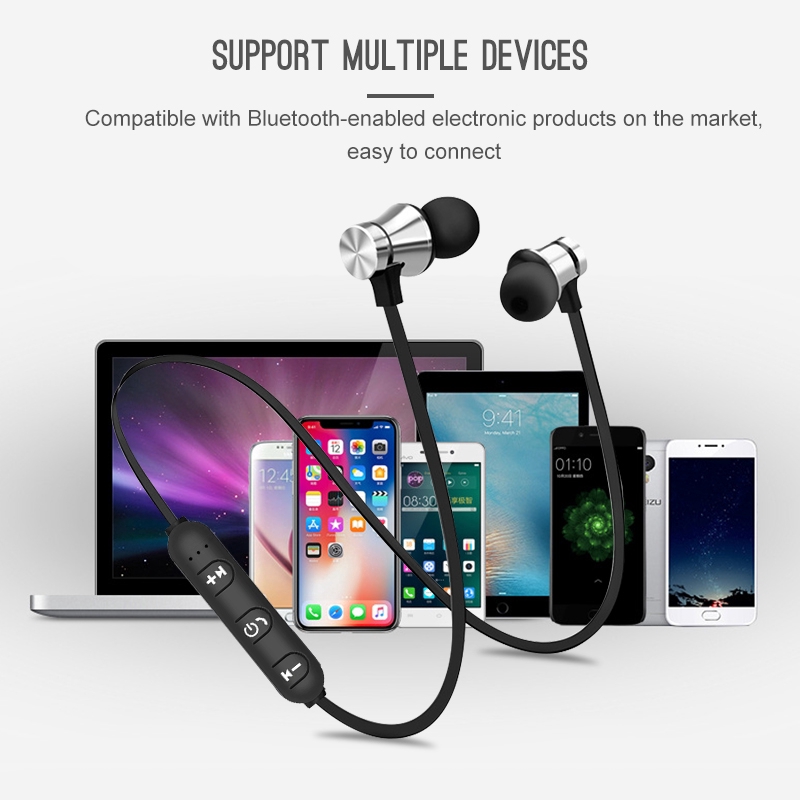 Magnetic Bluetooth4.2 Earphone XT11 Sport Wireless Earbuds Stereo Bass with MicHeadset | BigBuy360 - bigbuy360.vn