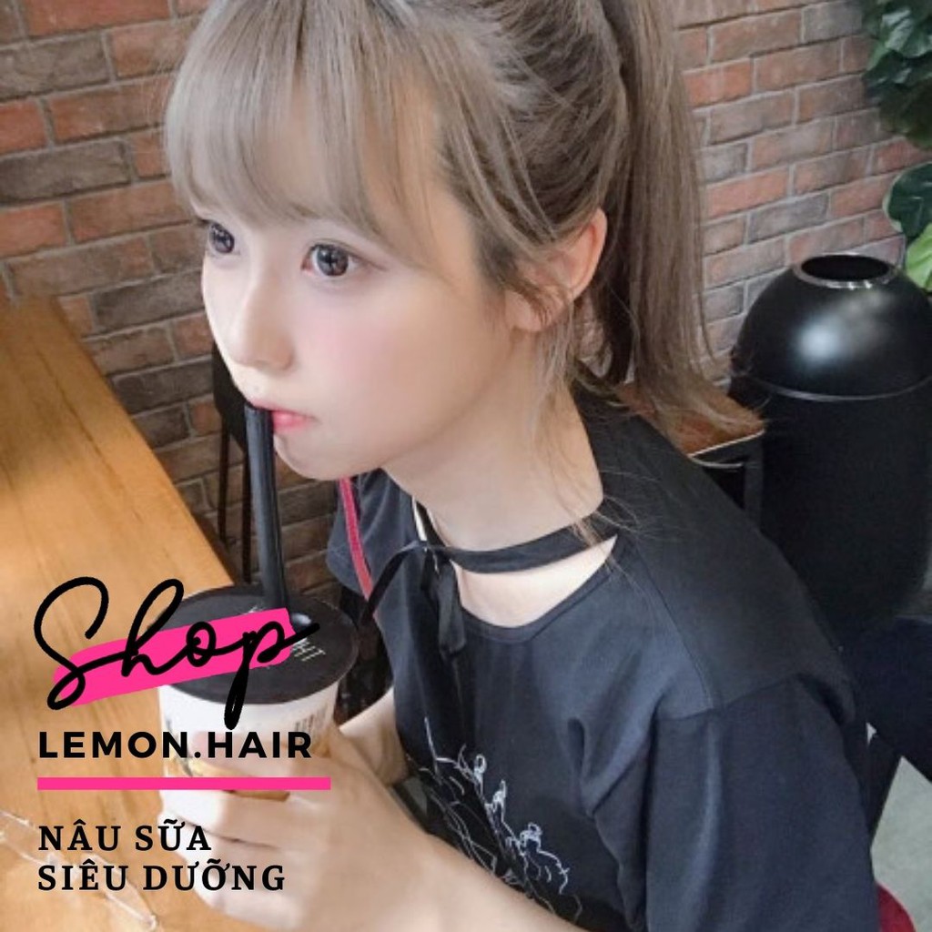 Thuốc nhuộm tóc nâu sữa + tặng oxy dượng dưỡng - lemon.hair