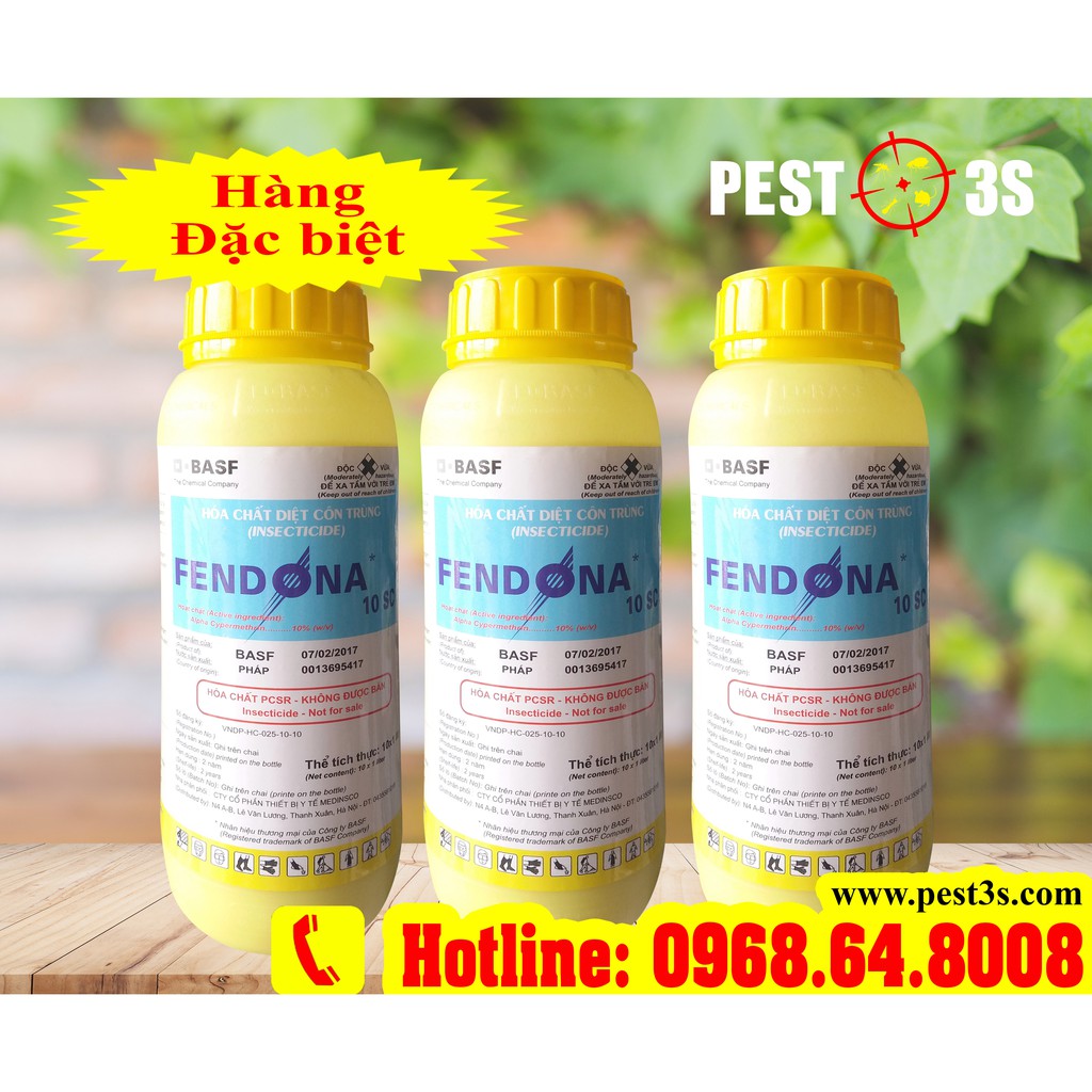 Fendona 10SC (1000ml - SX PHÁP) - Thuốc diệt côn trùng, kiến ba khoang, bọ xít, bọ chét, ruồi, muỗi, bọ nhẩy