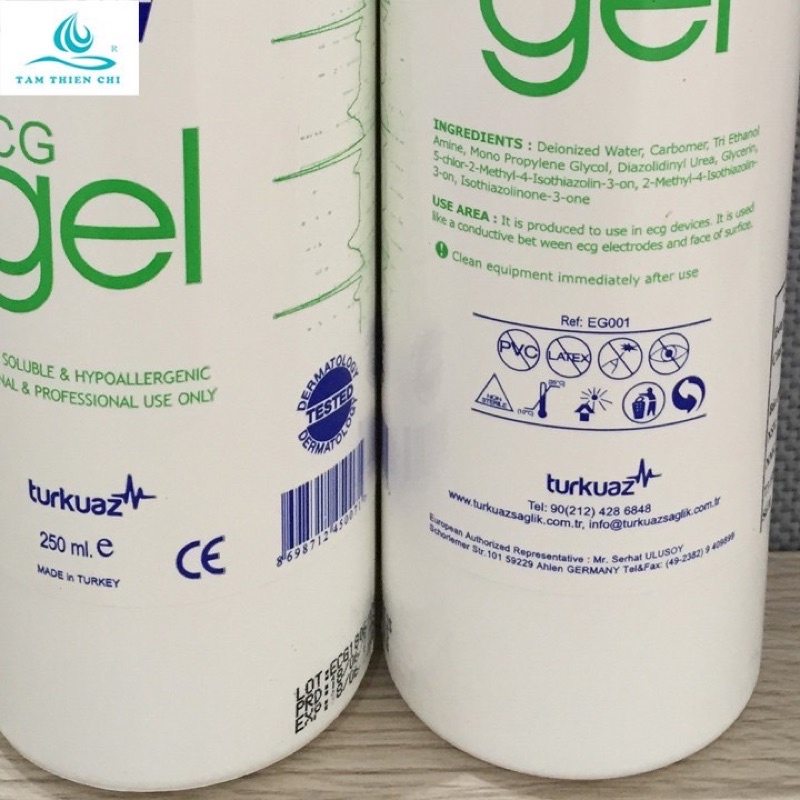 Gel Siêu Âm, Gel Lạnh Triệt Lông Konix ECG Gel Chai Nhỏ