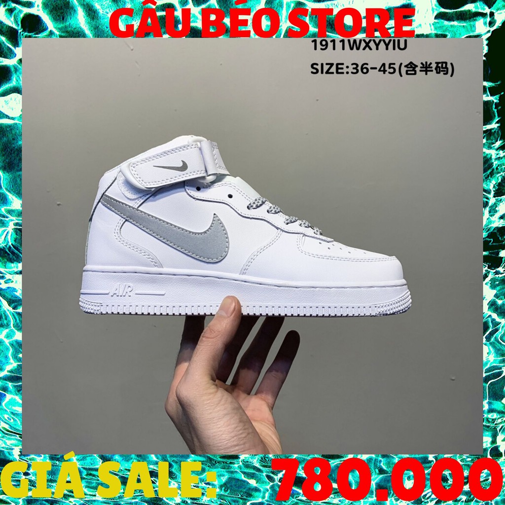 🌟FULLBOX🌟ORDER🌟SALE 50%🌟ẢNH THẬT🌟GIÀY NAM NỮ Nike Air Force 1 Mid '07 LV8"White/Static"