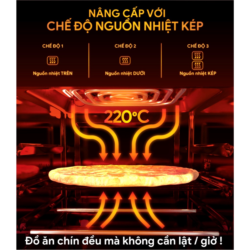 Nồi chiên không dầu Hazmikor HCM689, lò nướng chính hãng dung tích 16 Lít - Bảo hành 12 tháng, đổi mới trong 15 ngày