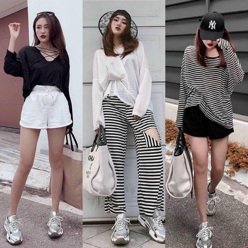 Áo thun giấy đan lưng hàng QC