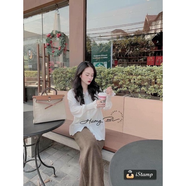 [GIÁ HUỶ DIỆT] Áo Sơ Mi Cổ Đức Chun Tay - Áo Sơ Mi Dáng Thụng Ulzzang Chun Tay Hot Trend (có ảnh thật)