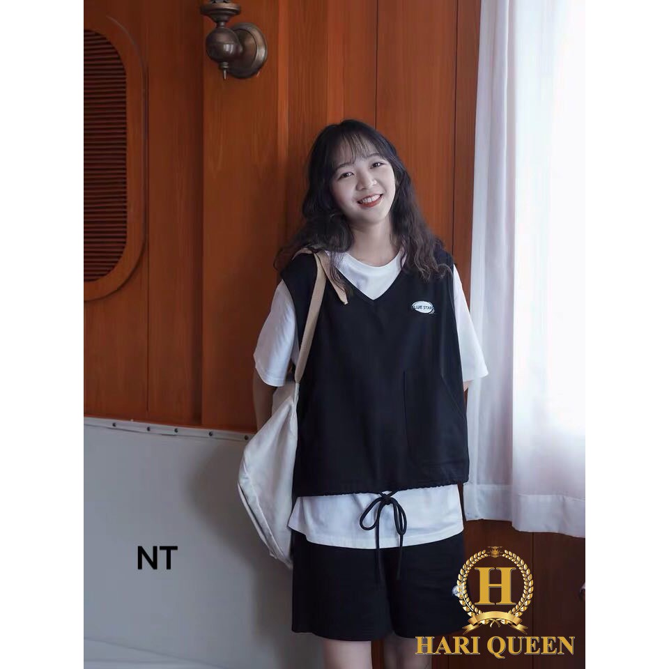 Sét 3 món đôi bạn thân NTA0620, áo kiểu nữ, áo thun nam nữ, quần khaki