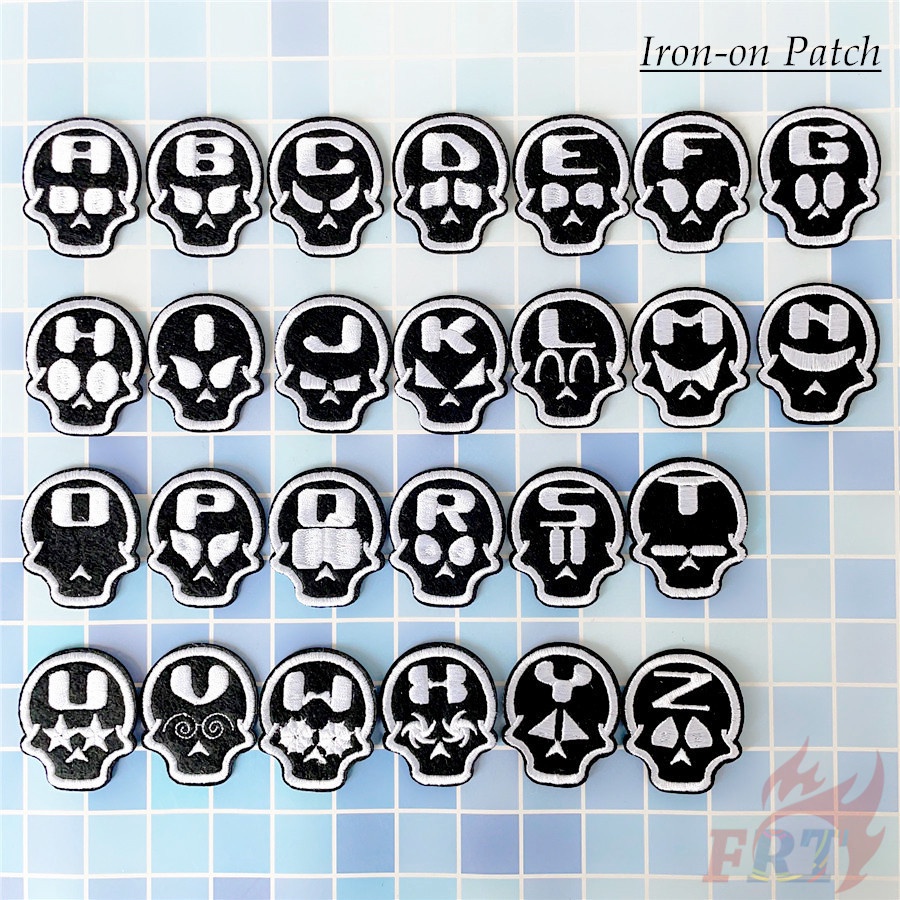 ☸ Sticker Ủi Thêu Hình Đầu Lâu Cá Tính ☸ 1 Sticker Ủi Thêu Hình Huy Hiệu
