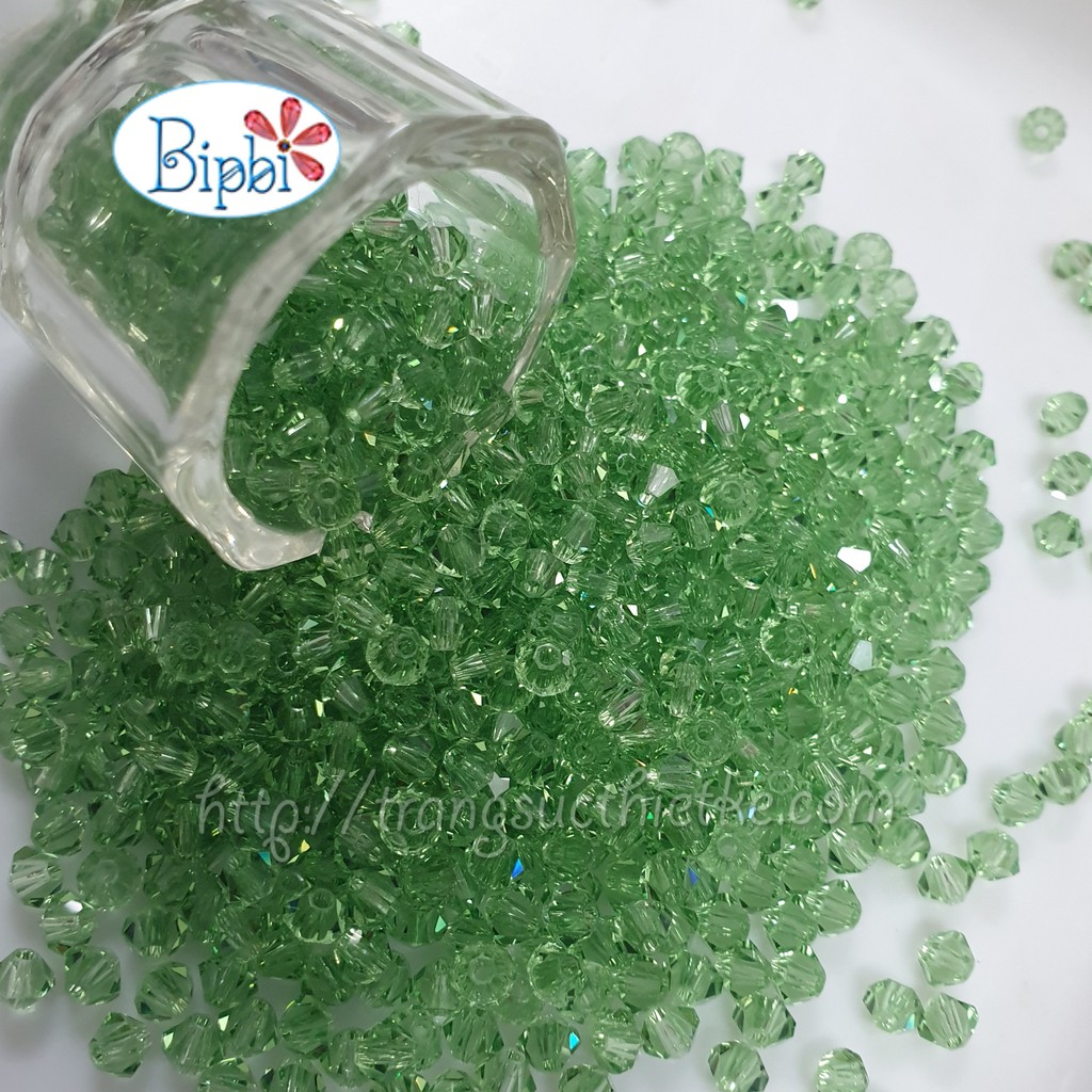100 viên pha lê Tiệp xanh lá (PER04)