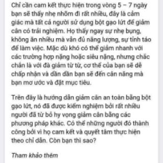 2,5Kg Bột gạo lứt giảm cân