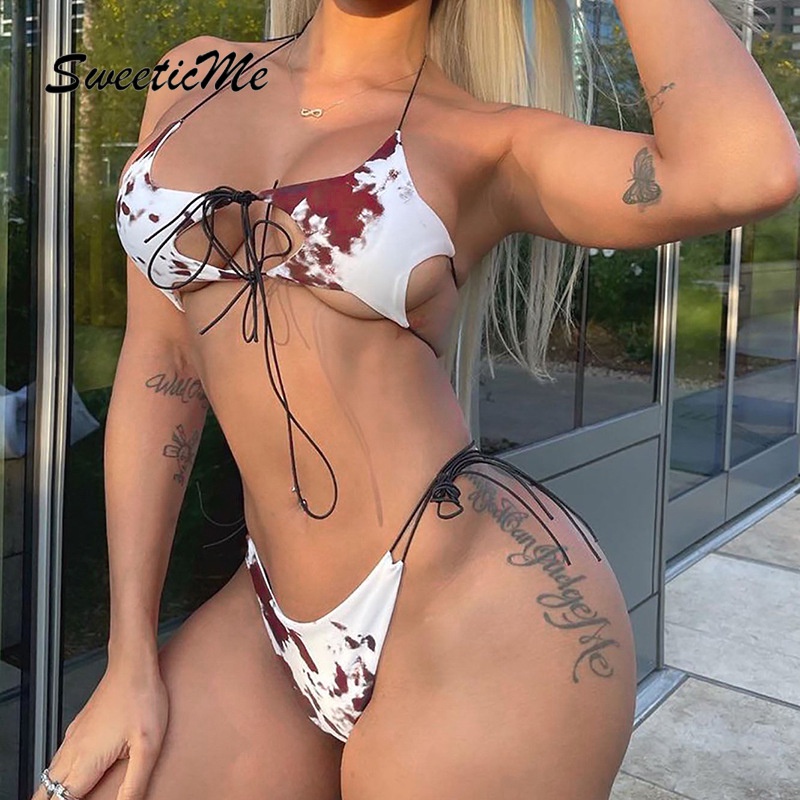 Bikini SweeticMe Dây Đeo Cổ   Gợi Cảm Hàng Mới
