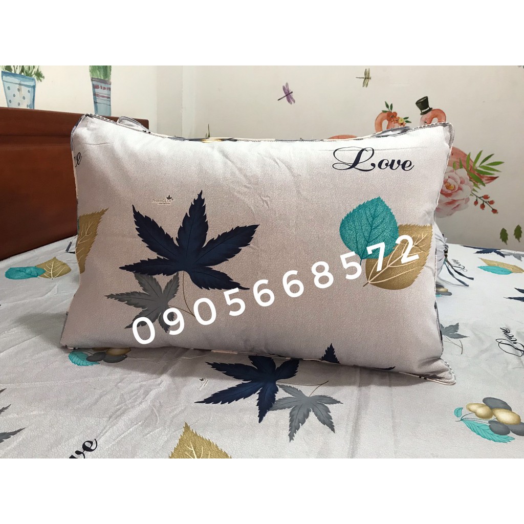 Bộ Drap Cotton Thắng Lợi {4 món} CHUẨN LOGO _ inbox chọn màu