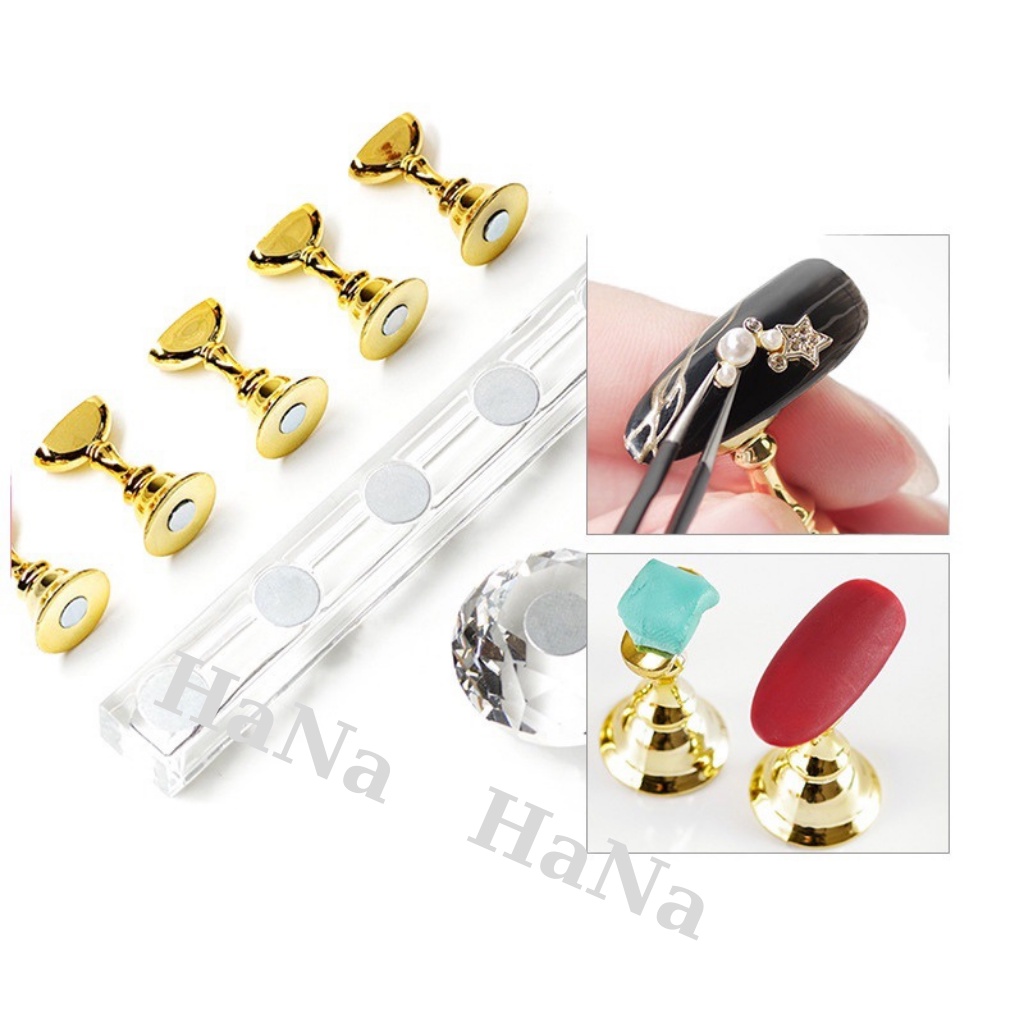 Đế gắn móng giả , đế nam châm gắn móng mẫu tập vẽ