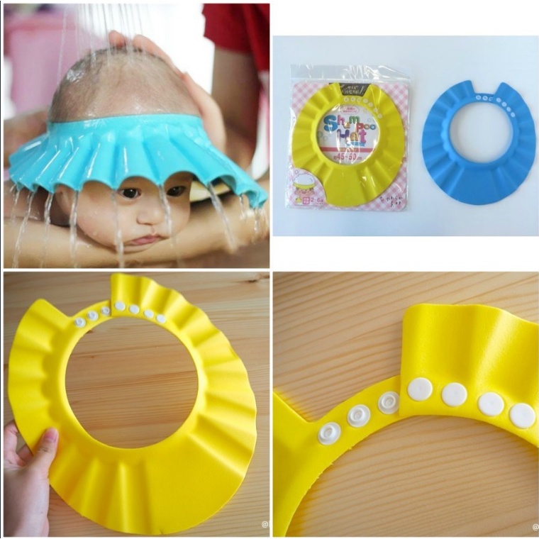 Mũ Chụp Gội Đầu Cho Bé Hàng Nhật Vòng Đầu 45~50cm