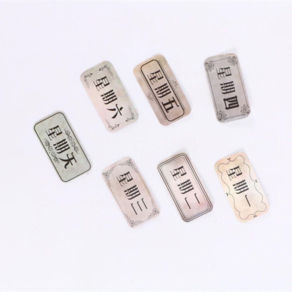 Hộp 45 Tờ Nhãn Dán Số Trang Trí Sổ Tay DIY