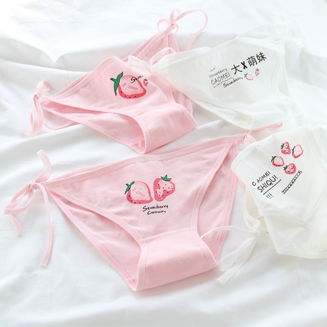 Quần Lót Cotton Buộc Dây Nữ Sinh Nhật Bản  Hàng Loại Đẹp.