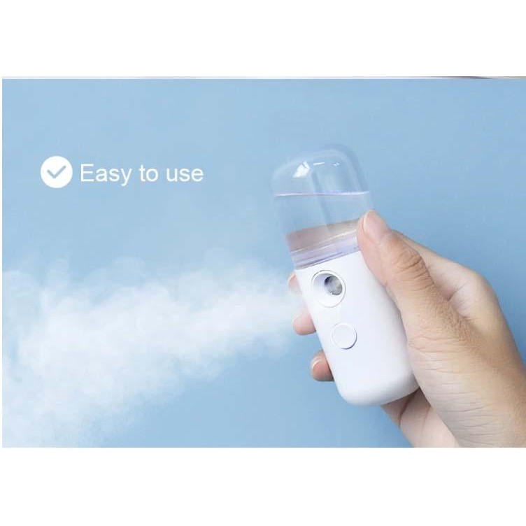 Máy Xông Mặt Xịt Khoáng Mini Cầm Tay  Nano Mist Sprayer