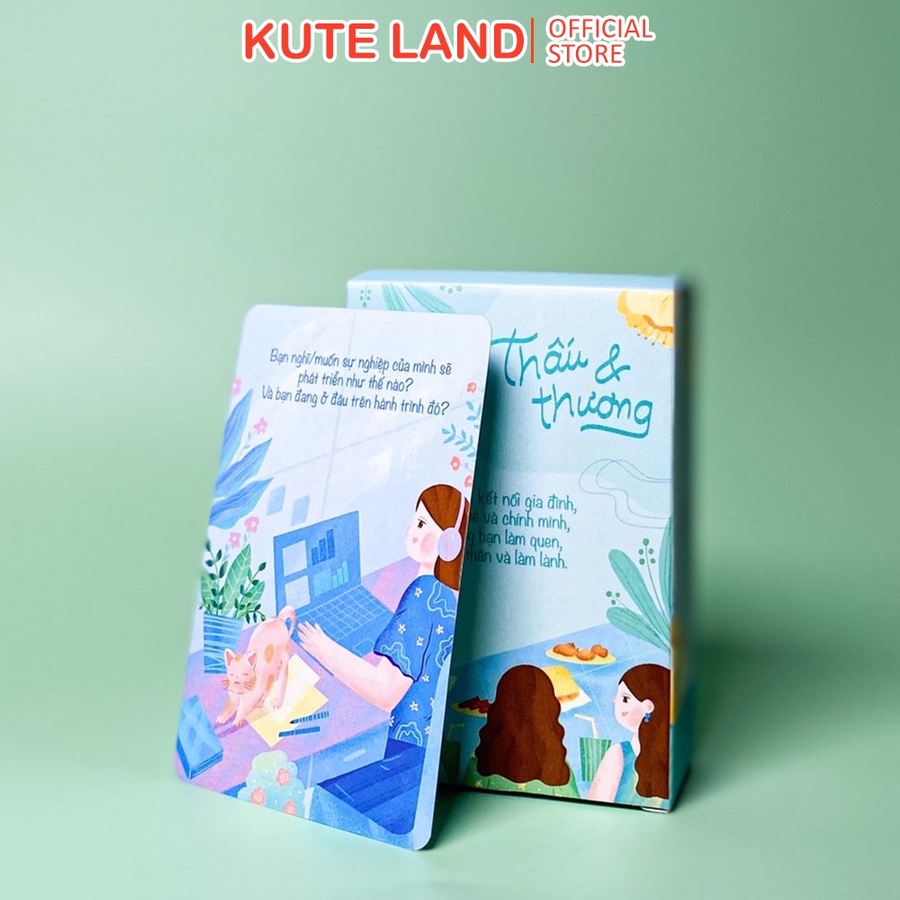 Bộ Bài Thấu &amp; Thương 88 Lá Bài Thấu Hiểu kết nối bạn bè, gia đình, cặp đôi và gợi ý viết chữa lành
