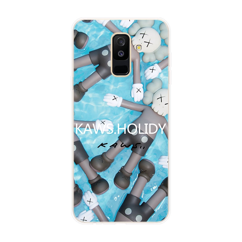 Ốp lưng TPU mềm Samsung Galaxy A6 A6+ Plus A7 A8 A8+ Plus A9 2018 KAWS hoa văn