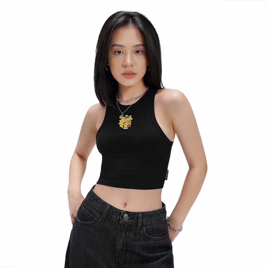 Áo Ba Lỗ Croptop Nữ BOO Chất Cotton Mềm Mát In Graphic Lisa The Simpsons BZL