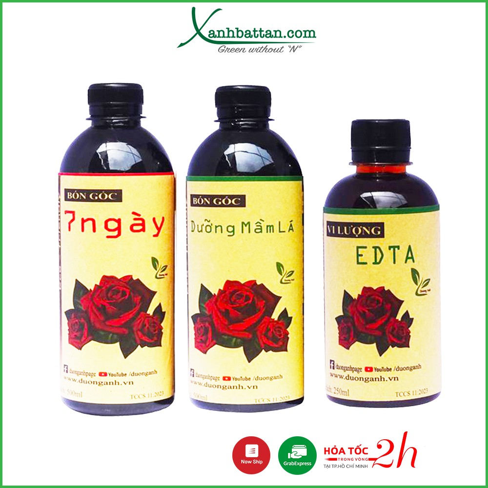 Bộ Ba Dưỡng Mầm Chồi Và Bổ Sung Vi Lượng Cho Hoa Hồng