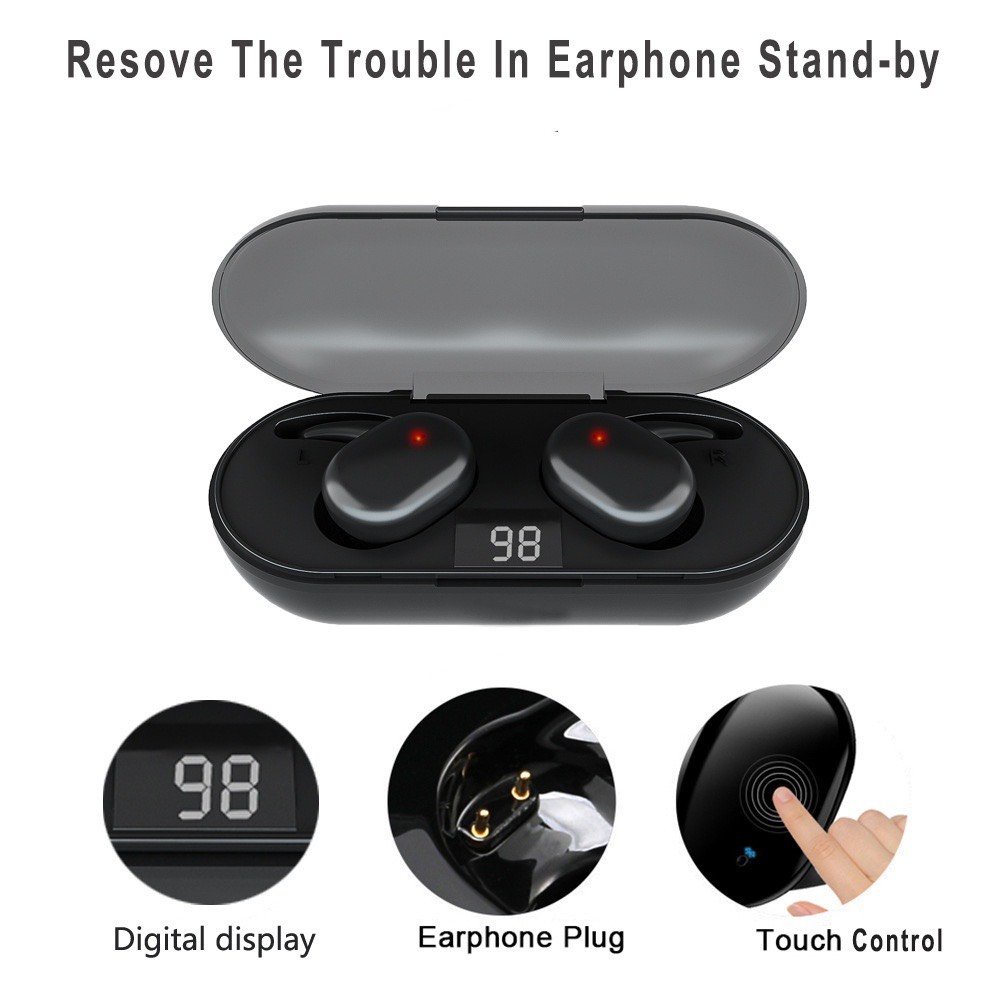 Tai Nghe Bluetooth 5.0 Y30 - Chuẩn tai nghe thể thao TWS4  | Bản Quốc Tế | Cảm Ứng | Chống Nước