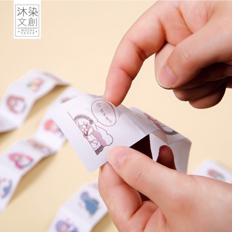 Hộp 40 sticker hình dán ngộ nghĩnh nhiều mẫu
