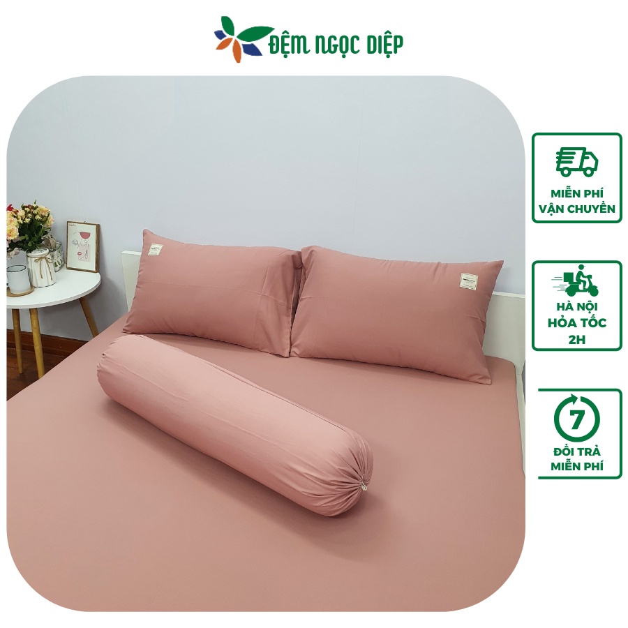 Vỏ gối ôm cotton tici kích thước 35x100cm có dây rút 2 đầu