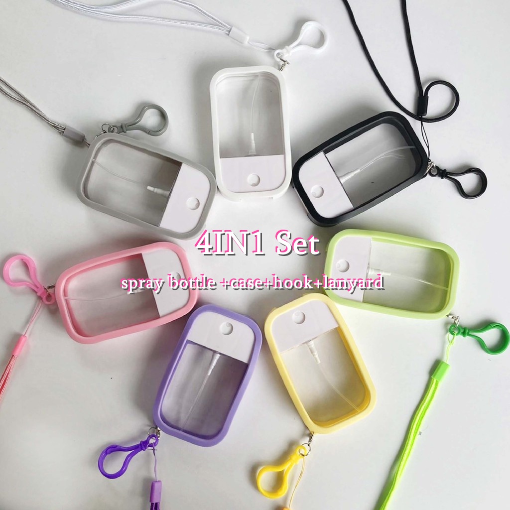 bình xịt mỹ phẩm nhựa đựng chai nước hoa Bình Xịt Vệ Sinh Dung Tích 50ml 4 Trong 1 Có Dây Đeo Tiện Dụng Bình xịt tinh dầu