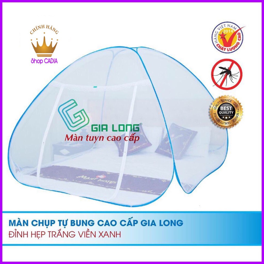 Màn chụp tự bung Gia Long đỉnh chóp hàng VIỆT NAM màn tuyn cao cấp