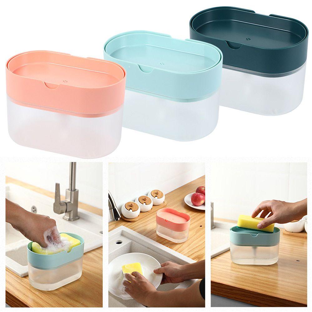 LONTIME Hộp Đựng Xà Phòng Dạng Nhấn Tiện Dụng Cho Nhà Bếp