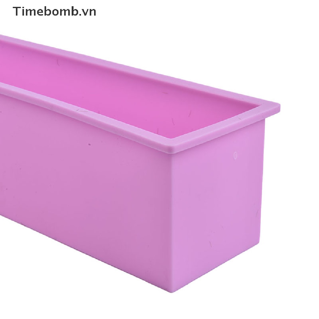 Khuôn Silicone Làm Xà Phòng Hình Chữ Nhật