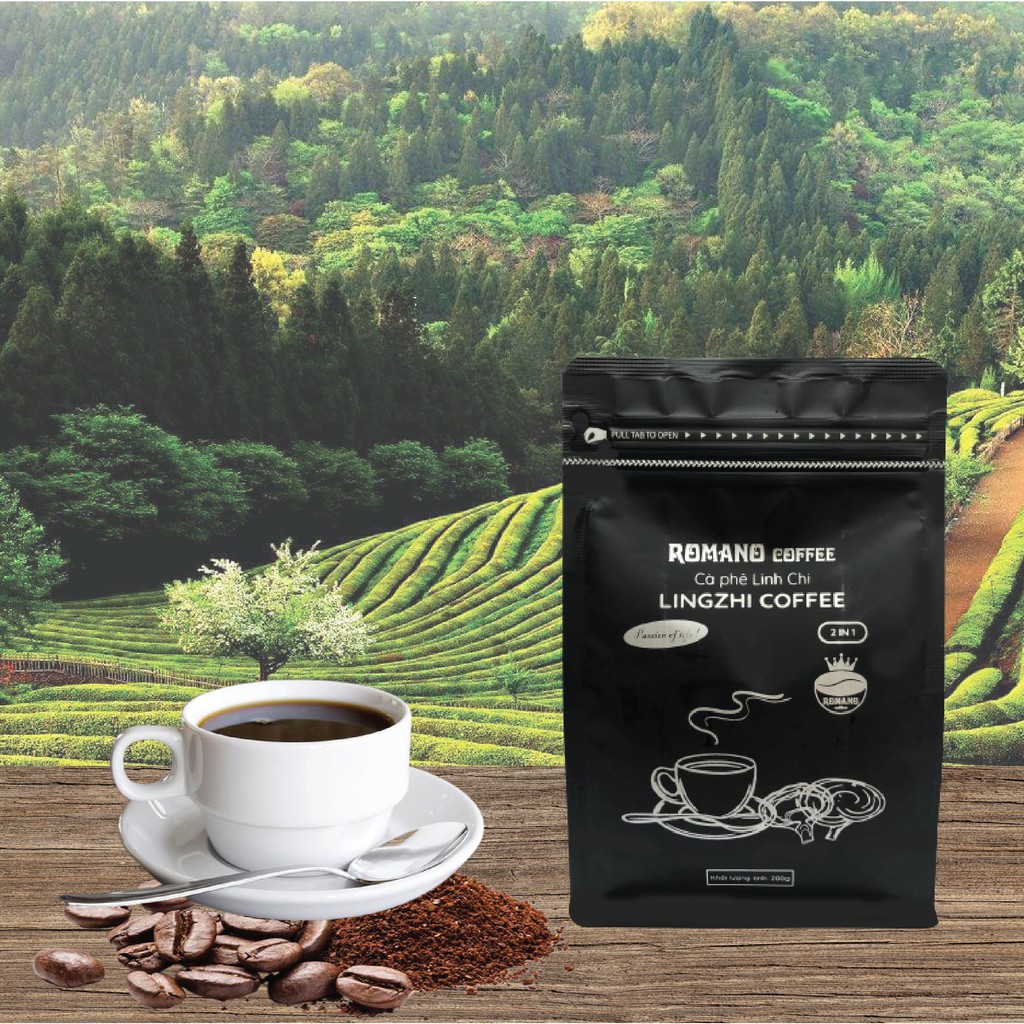 RomanoCoffee Cà phê Linh chi 2in1