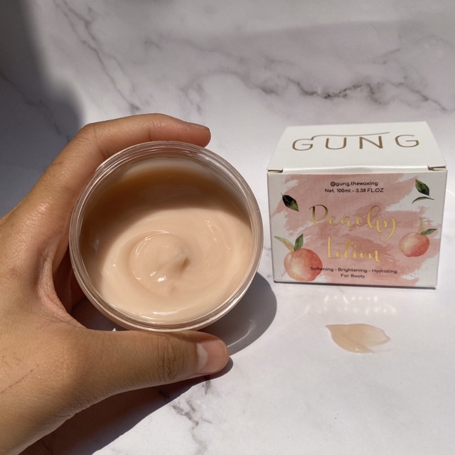 Kem dưỡng trắng, mờ thâm PEACHY LOTION hỗ trợ giảm thâm vùng đầu gối, mông, nách, khuỷu tay 100ml