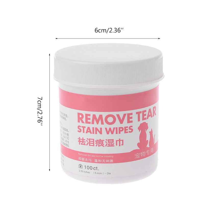 Bông lau vết ố mắt cho chó và mèo (100 miếng )
