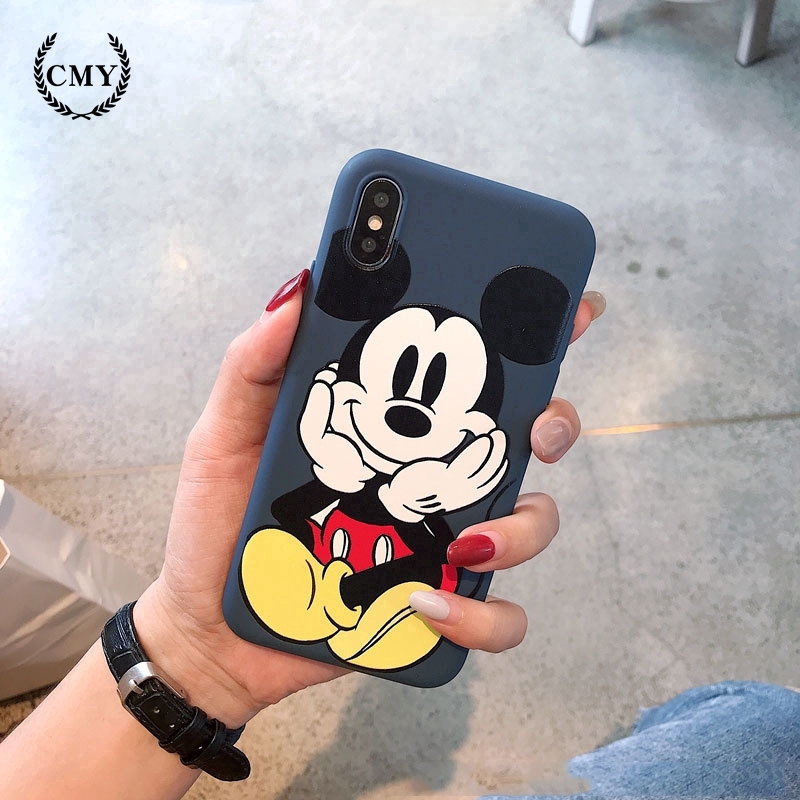 Ốp lưng hình chuột Mickey/Anpanman dành cho iPhone 11/11Pro/11Pro Max/X/XR/XS/XS MAX/7/8 Plus SE | BigBuy360 - bigbuy360.vn