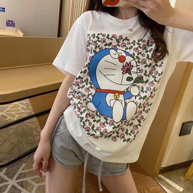 Áo Phông Hoa Freesize Doremon Doraemon