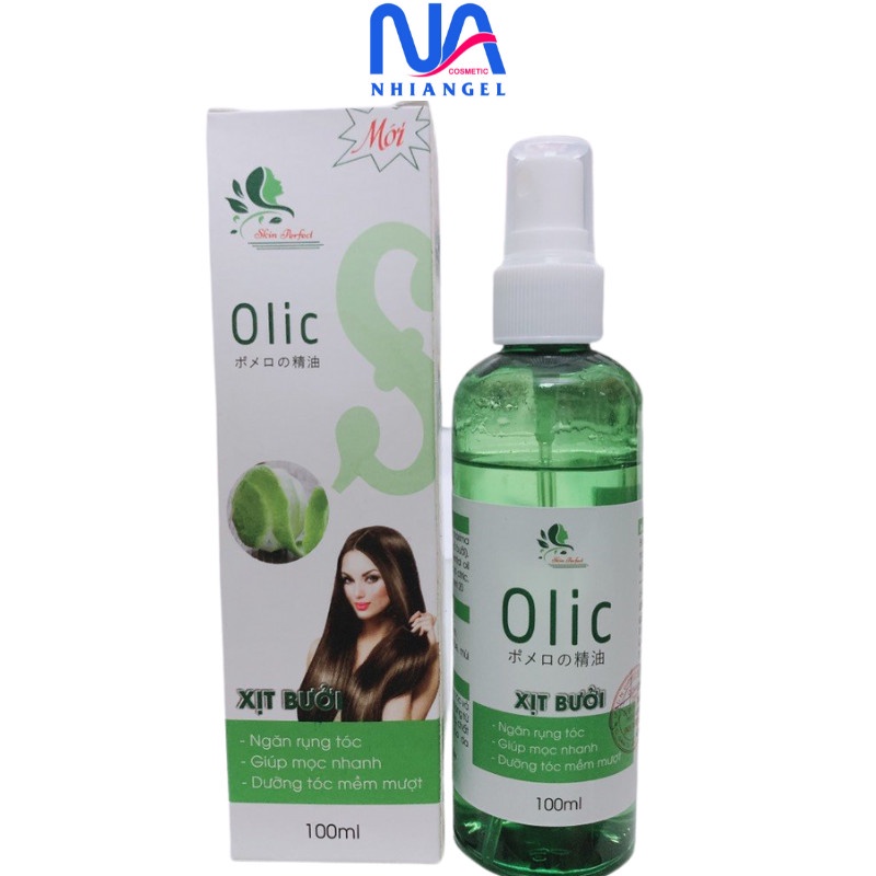 chai xịt dưỡng tóc-bưởi olicc giúp mọc tóc giảm rụng 100ml