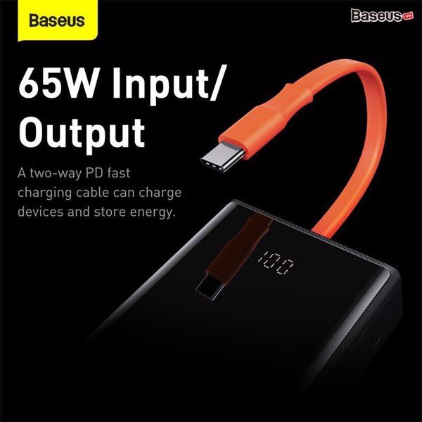 Pin sạc dự phòng 65W 20.000mAh Baseus Elf Digital Display Fast Charging Power Bank