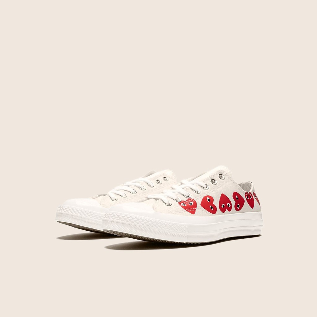 Giày Conversee [𝐂𝐇𝐈́𝐍𝐇 𝐇𝐀̃𝐍𝐆] Play Converse Low Multi Heart Sneaker