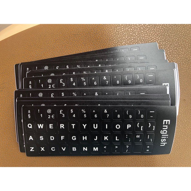 Tấm Dán -  Miếng Dán Bàn Phím  Laptop bằng Tiếng Anh  - New 100%