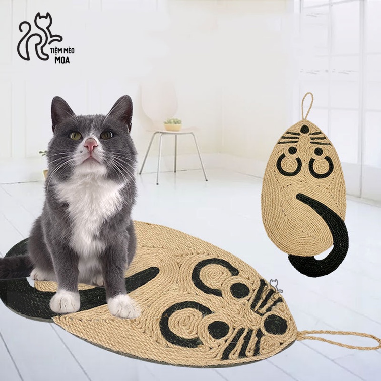 [CÓ SẴN] Cào móng Sisal / thừng mềm - Bàn cào treo tường/ dán dính- Tiệm Mèo Moa