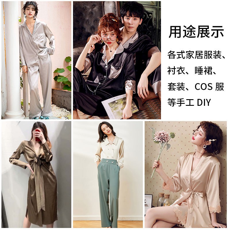 Vải Lụa Satin Chiffon Không Co Giãn Dành Cho May Đầm Sơ Mi / Đầm Ngủ