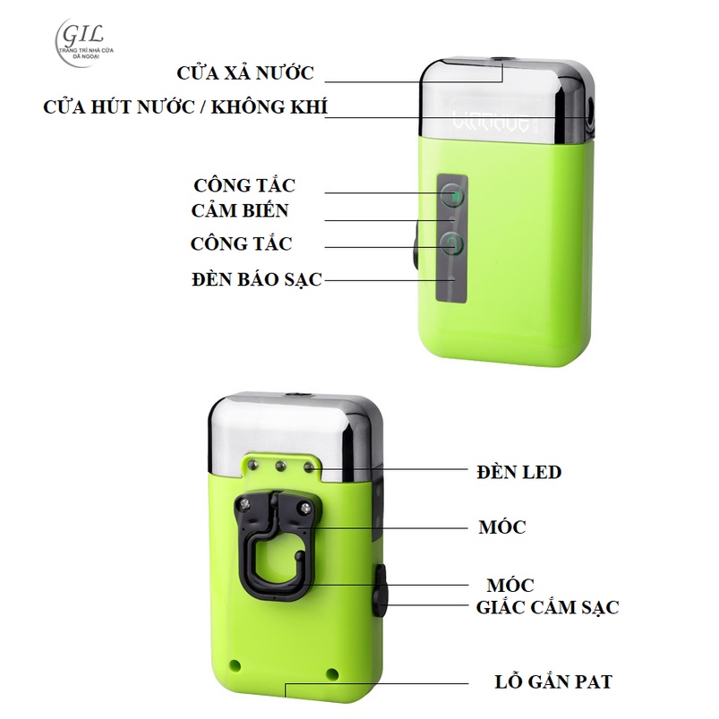 Máy bơm nước rửa tay câu cá - máy bơm câu cá 3 in 1 rửa tay tao oxy