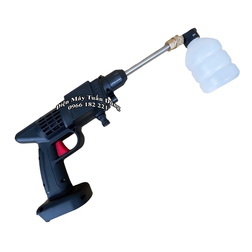 Thân máy rửa xe dùng pin Navara Chân pin phổ thông 4cm Thuận tiện cho vệ sinh các thiết bị trong nhà