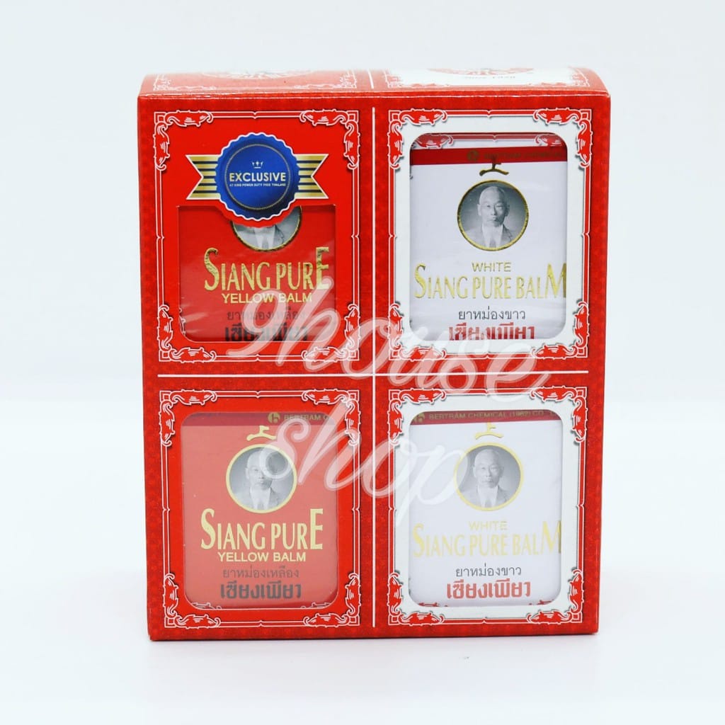 SET 04 HỦ DẦU CÙ LÀ SIANG PURE PHIÊN BẢN ĐẶC BIỆT DUTY FREE THÁI LAN