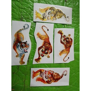 Bộ 5 tem nổi hình cọp 3D siêu đẹp