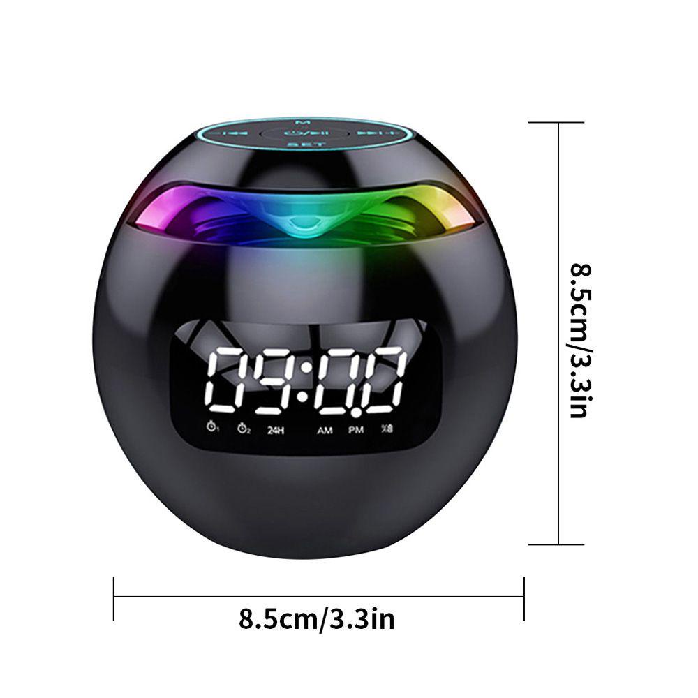 Đồng Hồ Báo Thức Kỹ Thuật Số Không Dây Hình Quả Bóng Đèn LED