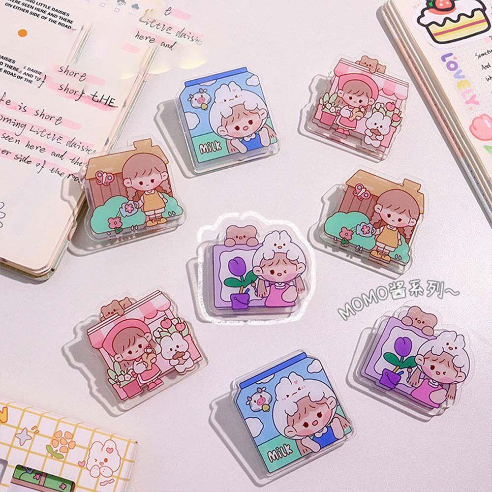 Mmluck Kẹp Giấy Ghi Chú Hình Vuông Đáng Yêu Dành Cho Học Sinh / Văn Phòng